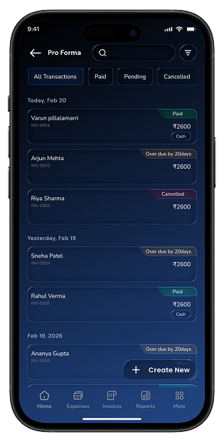 LedgerFlow Mobile App